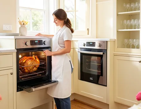 Cucina con forni da incasso