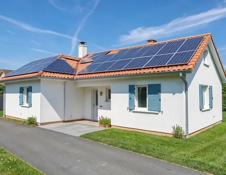 Villa tetto fotovoltaico