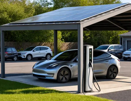 Pensilina fotovoltaica