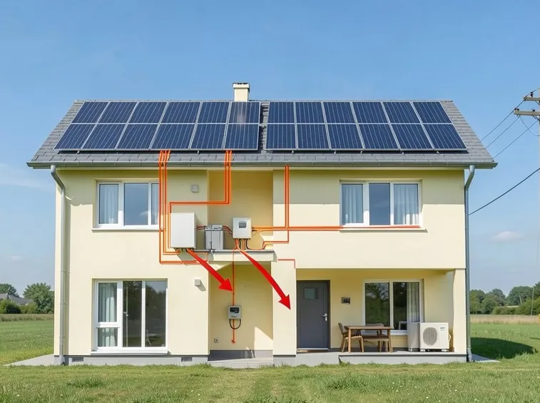 Schema d'impianto fotovoltaico