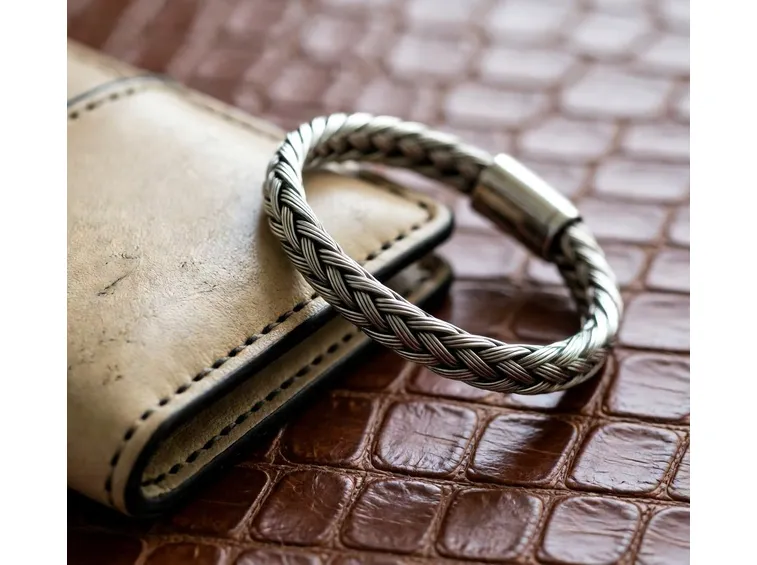 Bracciale uomo in argento