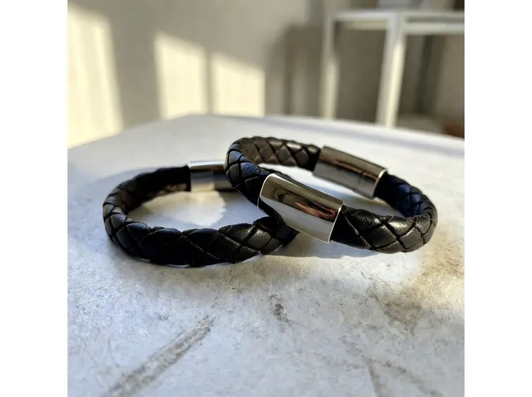 Bracciale uomo in cuoio