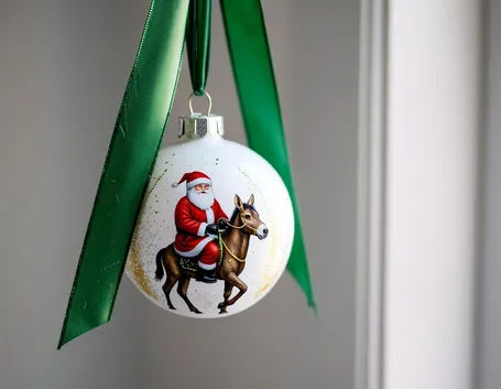 Pallina decorata con Babbo Natale