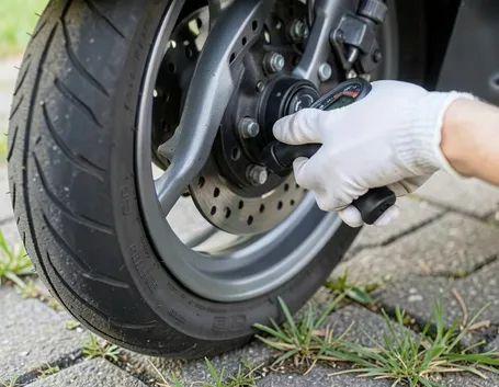 controllo gomme scooter