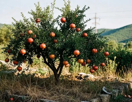 Albero di Melograno in terreno
