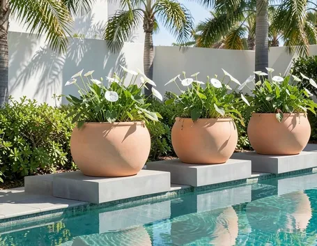 Vaso in resina, per il vostro giardino o piscina