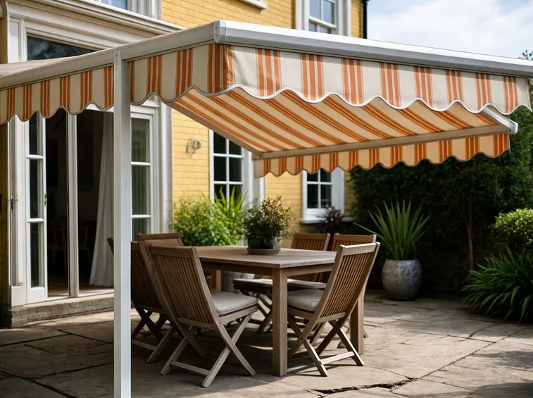 Tenda come copertura da giardino