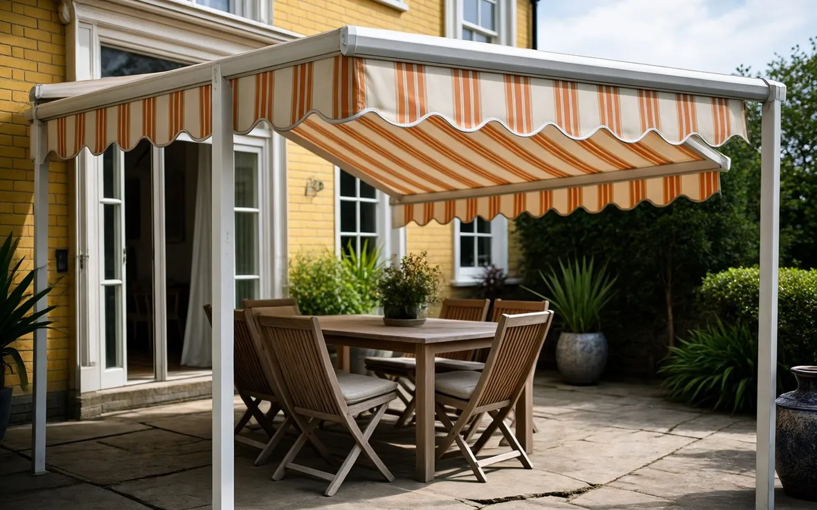 Tenda come copertura da giardino
