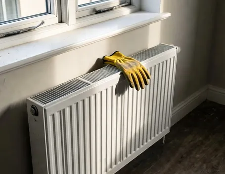L'installazione di un termosifone in un'abitazione