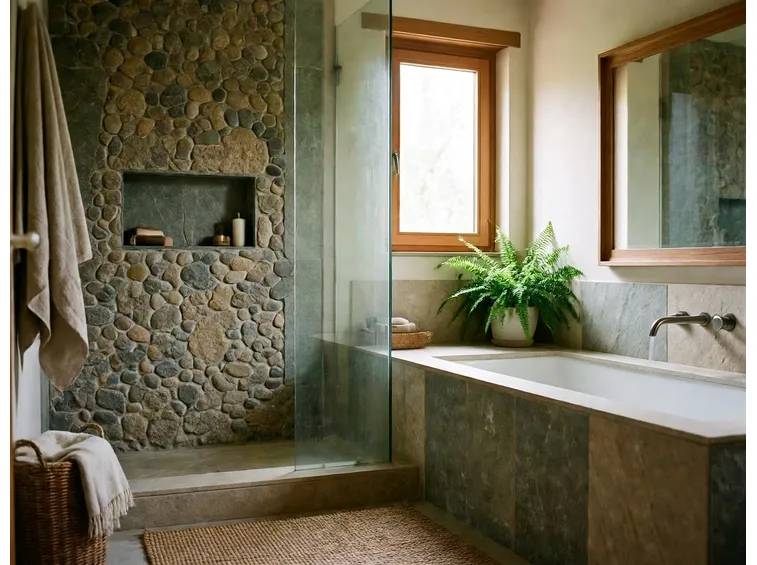 Bagno in muratura in pietra