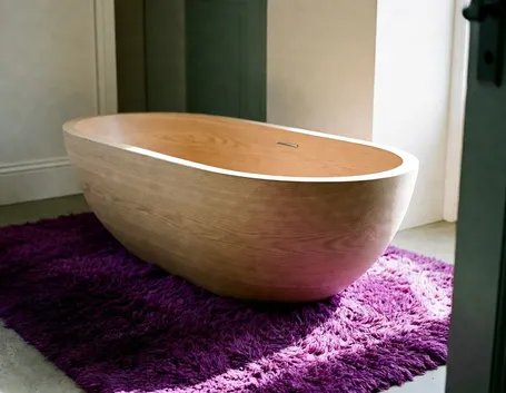 Vasca da bagno in legno