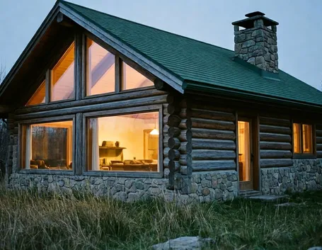 Una casa in legno