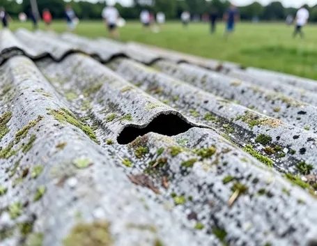 Copertura tetto in amianto deteriorata
